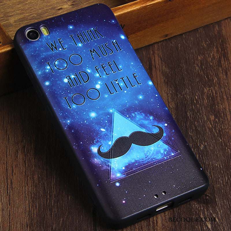 Mi 5 Petit Coque De Téléphone Étui Bleu Clair Tendance Protection