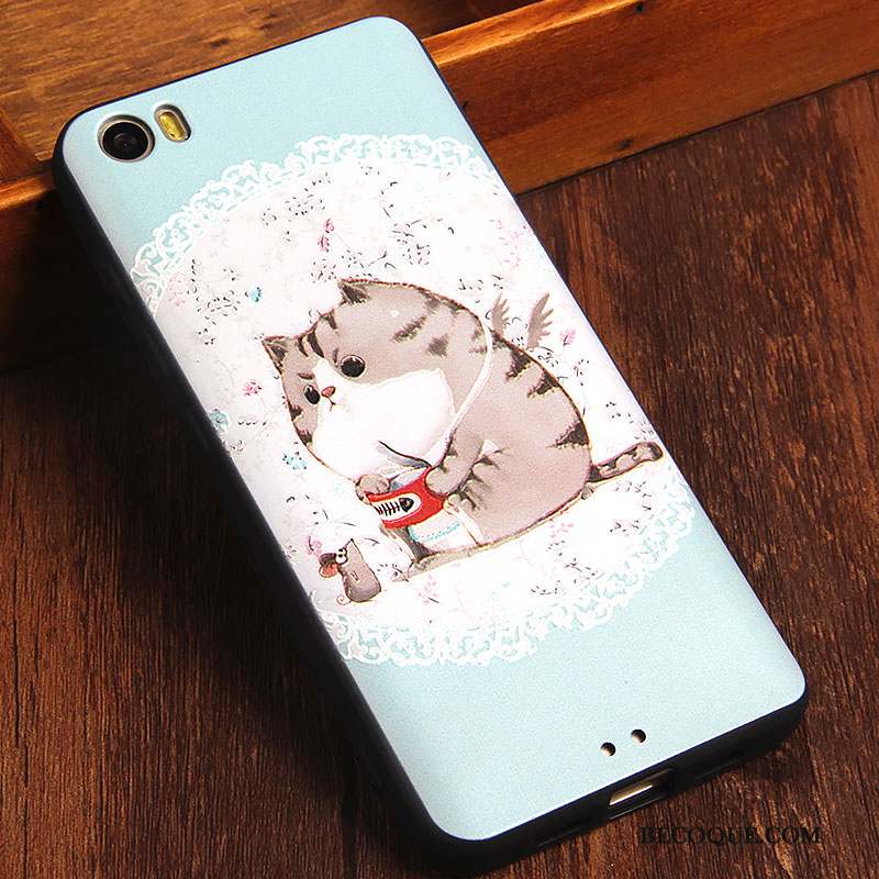 Mi 5 Petit Coque De Téléphone Étui Bleu Clair Tendance Protection