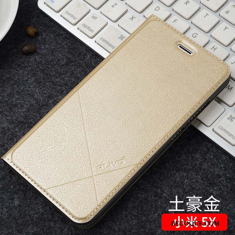 Mi 5x Clamshell Étui En Cuir Protection Coque Petit De Téléphone