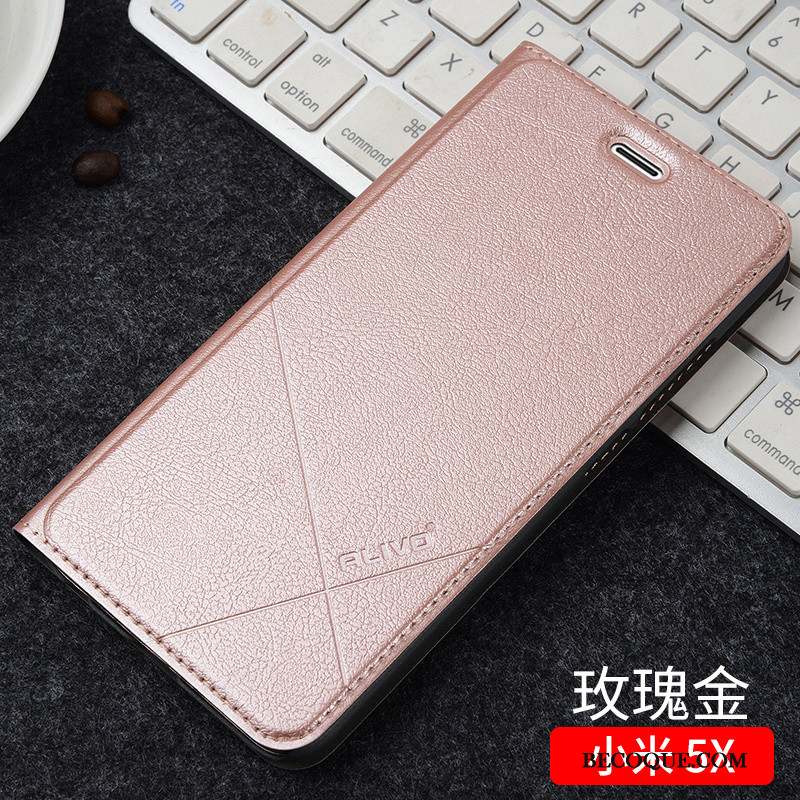 Mi 5x Clamshell Étui En Cuir Protection Coque Petit De Téléphone