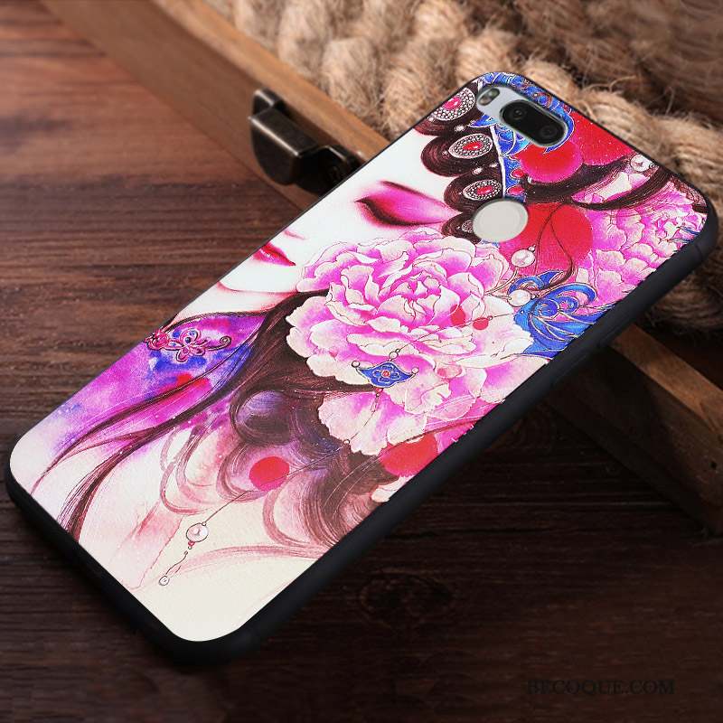 Mi 5x Coque Créatif Tendance Étui Petit Délavé En Daim Protection