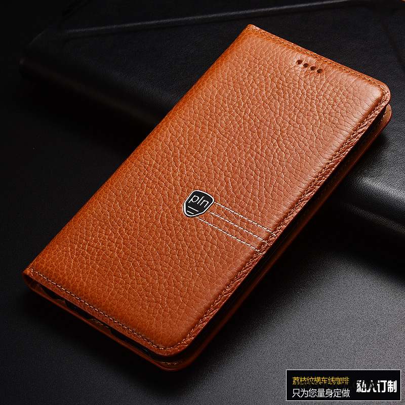 Mi 5x Coque Cuir Véritable Étui Housse Étui En Cuir Rose Protection