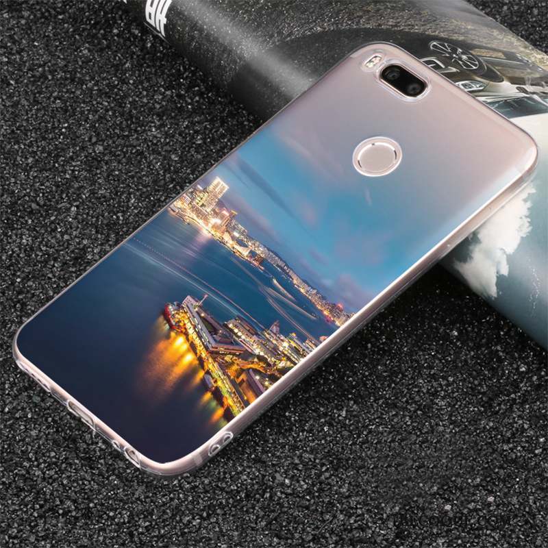 Mi 5x Coque Incassable Étui Silicone Bleu Nouveau Tendance