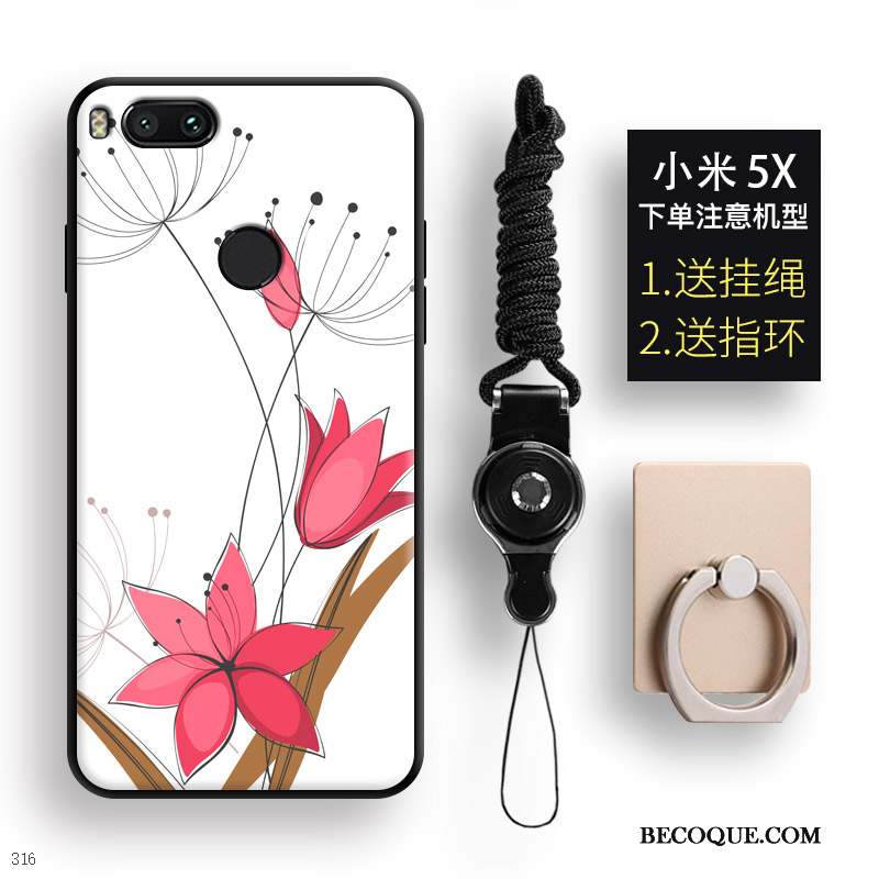 Mi 5x Coque Petit Multicolore Loup Papillon Silicone Dessin Animé