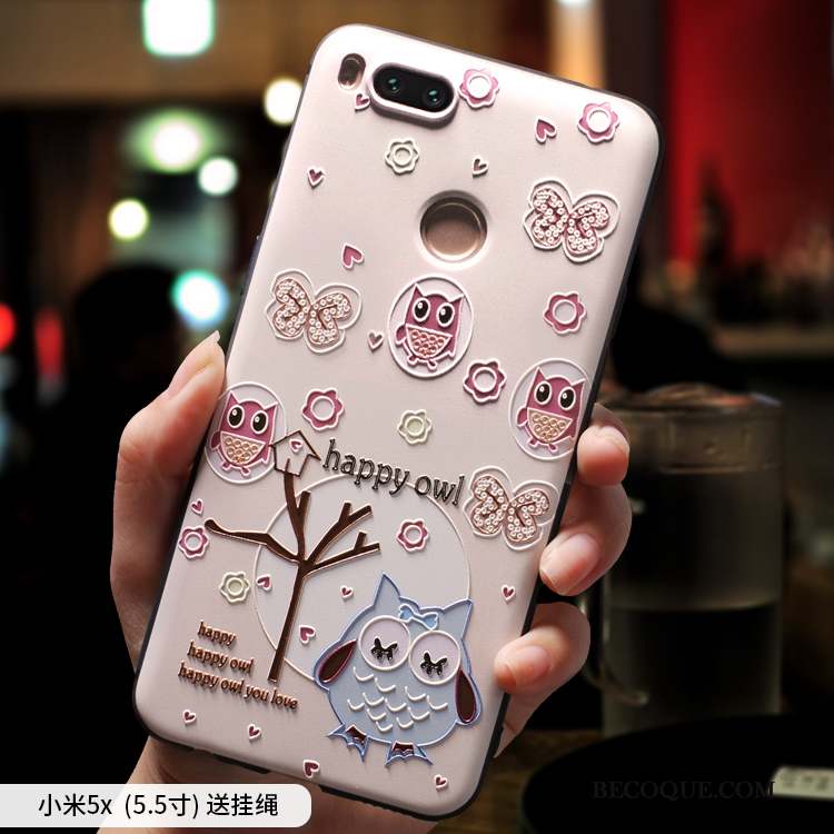 Mi 5x Coque Tendance Charmant Tout Compris Incassable Rose Protection