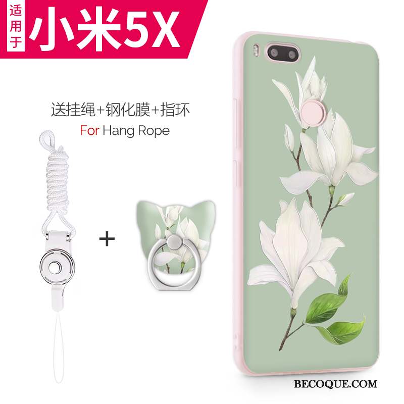 Mi 5x Coque Tout Compris Petit Rose Créatif Incassable Personnalité