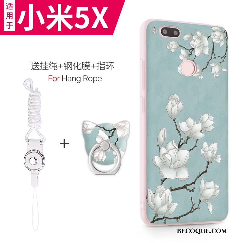 Mi 5x Coque Tout Compris Petit Rose Créatif Incassable Personnalité