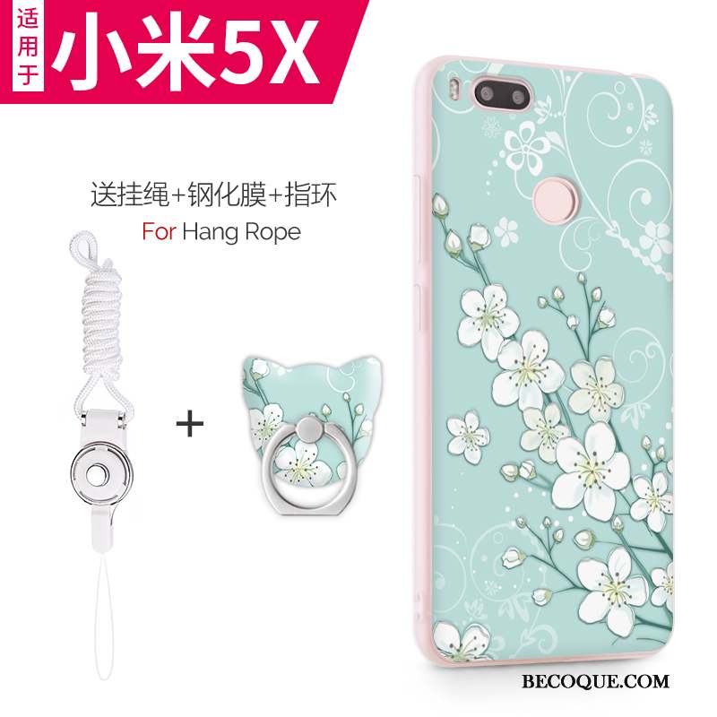 Mi 5x Coque Tout Compris Petit Rose Créatif Incassable Personnalité