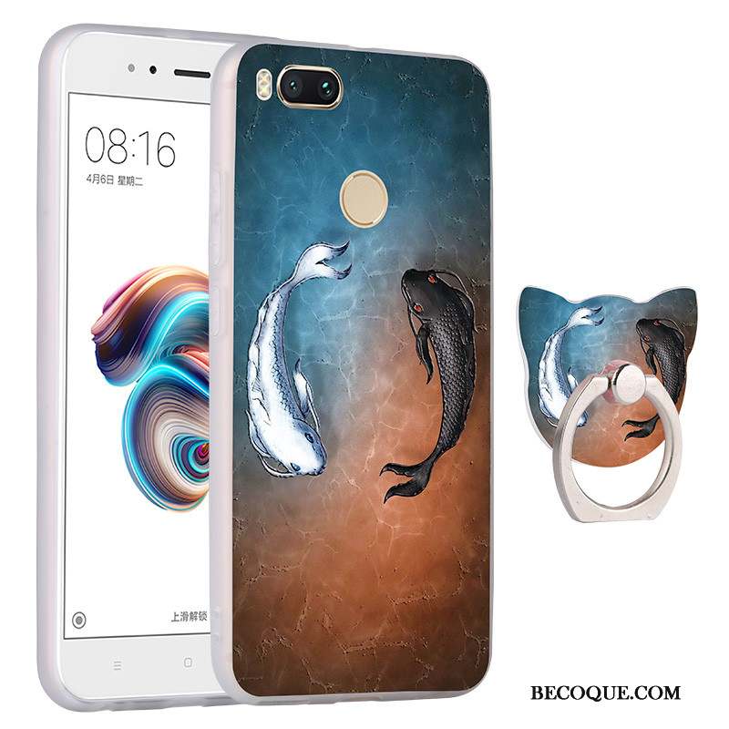 Mi 5x Coque Étui Tout Compris Gaufrage Fluide Doux Protection Petit