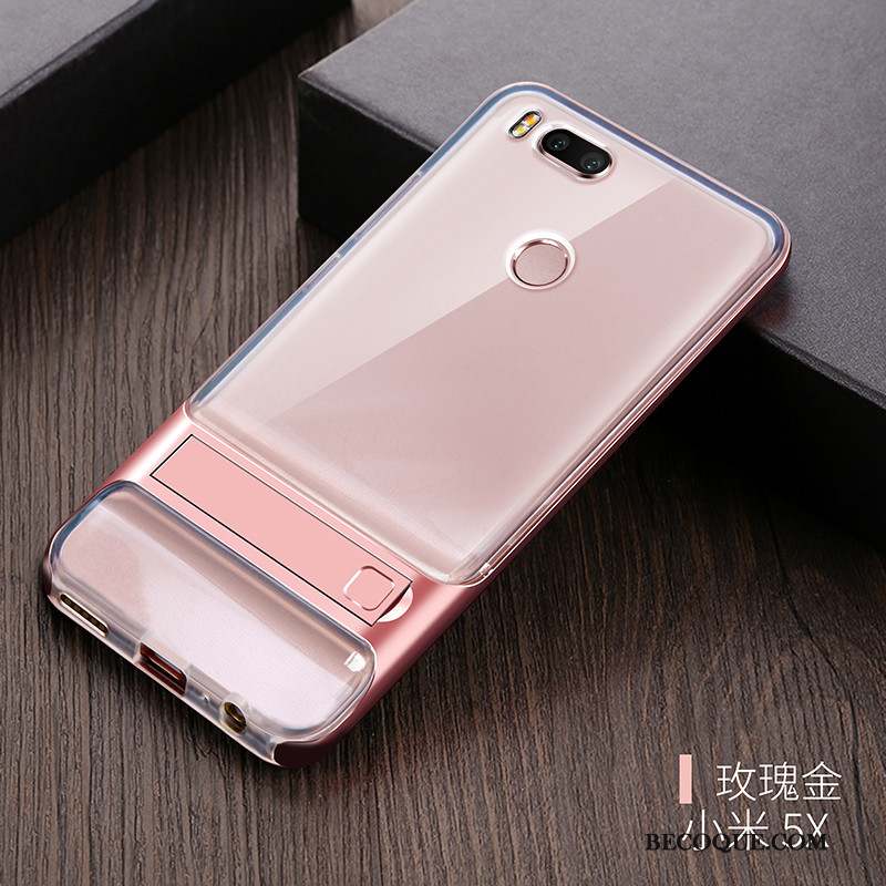 Mi 5x Ornements Suspendus Coque De Téléphone Rouge Tout Compris Petit Transparent