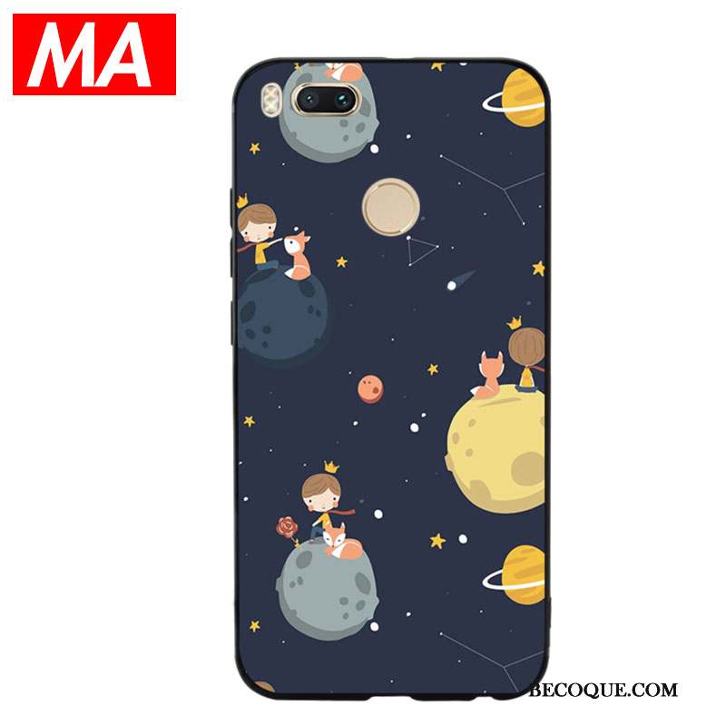 Mi 5x Tendance Coque De Téléphone Étui Fluide Doux Noir Silicone