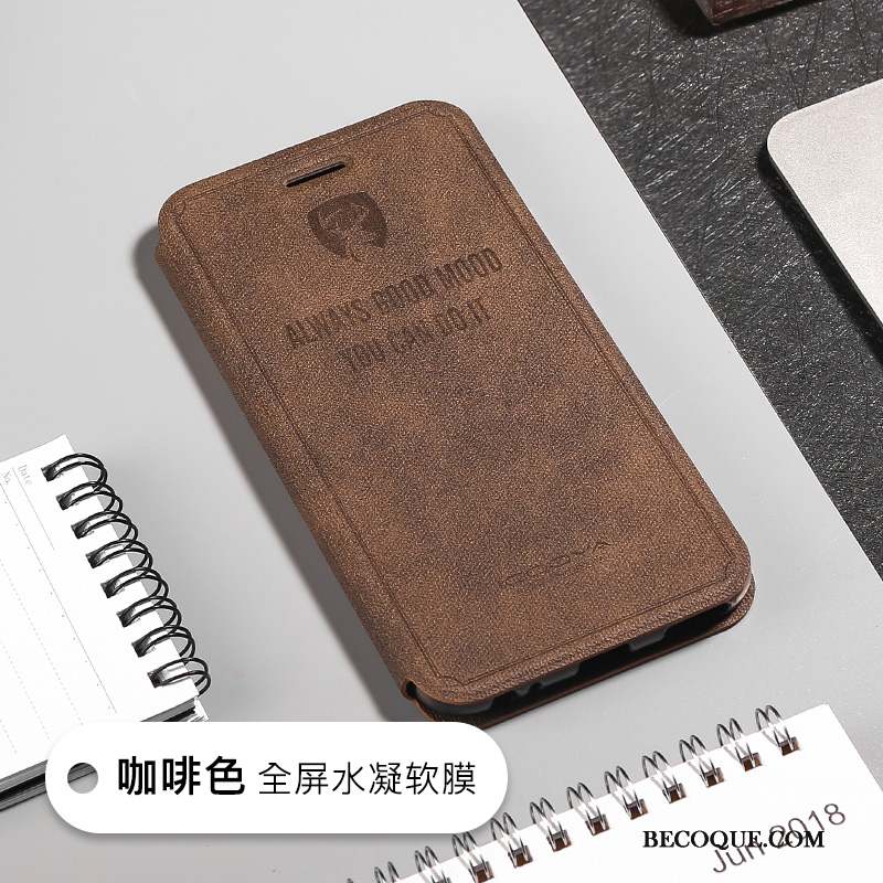 Mi 5x Étui En Cuir Coque De Téléphone Gris Petit Tout Compris Téléphone Portable