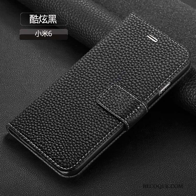 Mi 6 Coque Clamshell Petit Incassable Étui Tendance Couvercle Arrière