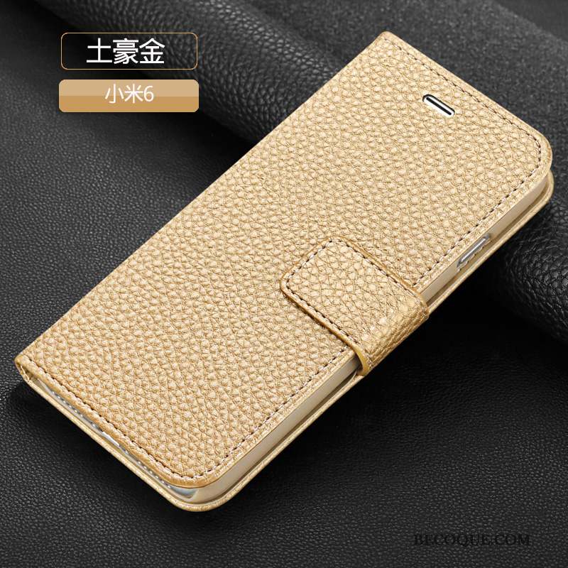 Mi 6 Coque Clamshell Petit Incassable Étui Tendance Couvercle Arrière