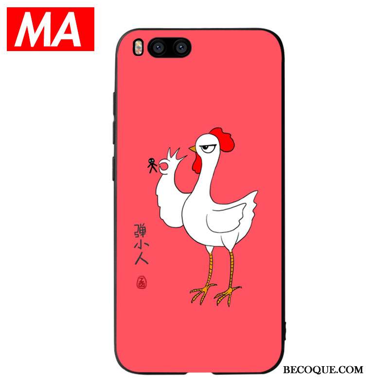 Mi 6 Coque De Fête Rouge Créatif Tout Compris Chat Charmant