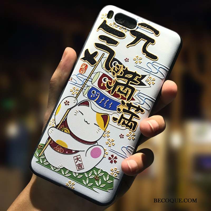 Mi 6 Coque Dessin Animé Petit Incassable Créatif Gaufrage Silicone