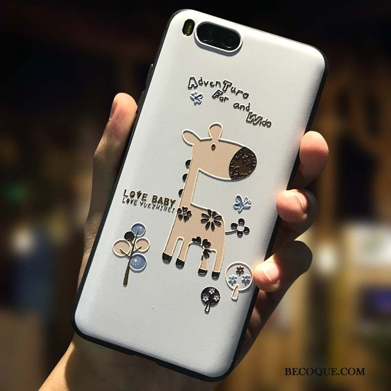 Mi 6 Coque Dessin Animé Petit Incassable Créatif Gaufrage Silicone