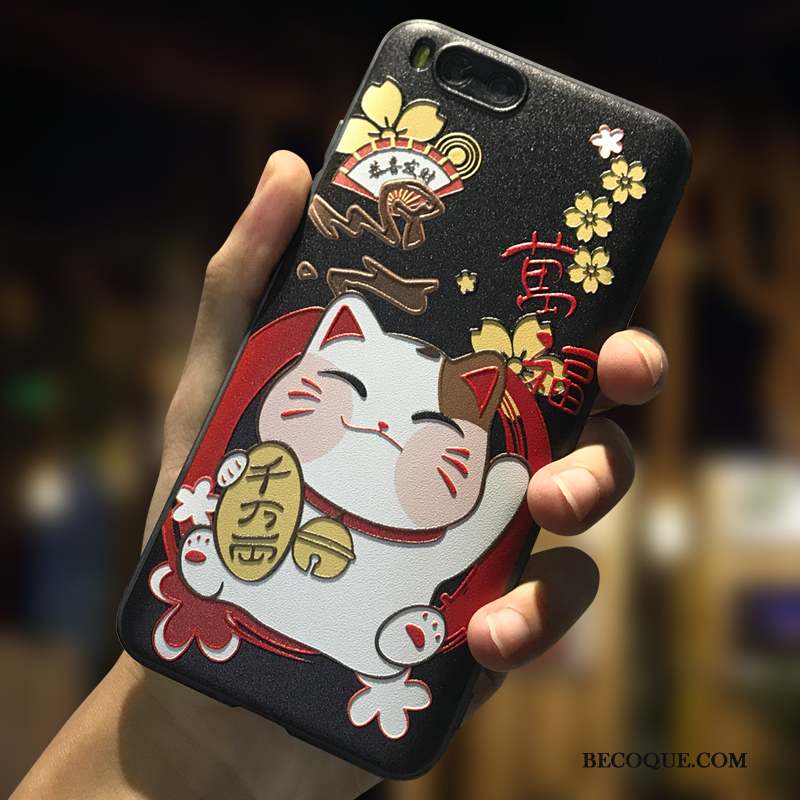 Mi 6 Coque Dessin Animé Petit Incassable Créatif Gaufrage Silicone