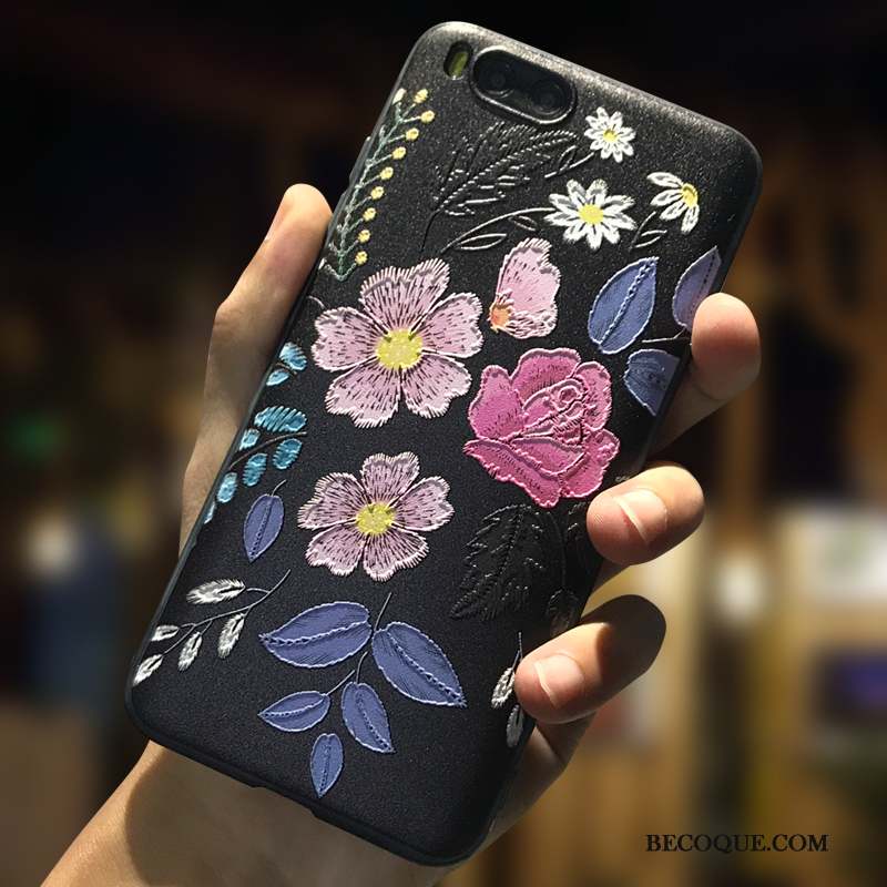 Mi 6 Coque Dessin Animé Petit Incassable Créatif Gaufrage Silicone