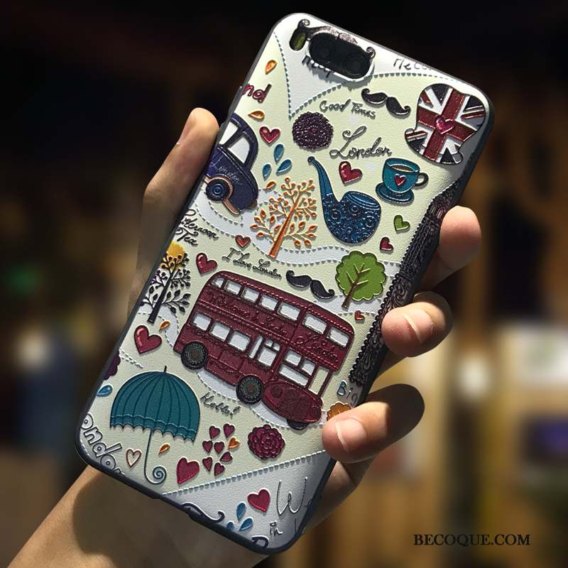 Mi 6 Coque Dessin Animé Petit Incassable Créatif Gaufrage Silicone