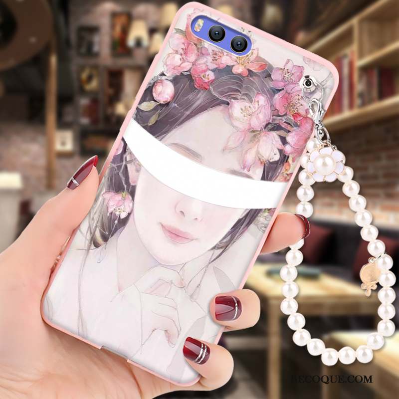 Mi 6 Coque Dessin Animé Étui Ornements Suspendus Tout Compris Incassable Silicone