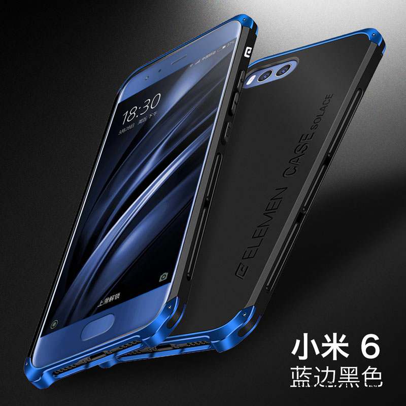 Mi 6 Coque Incassable Silicone Argent Étui Difficile Petit