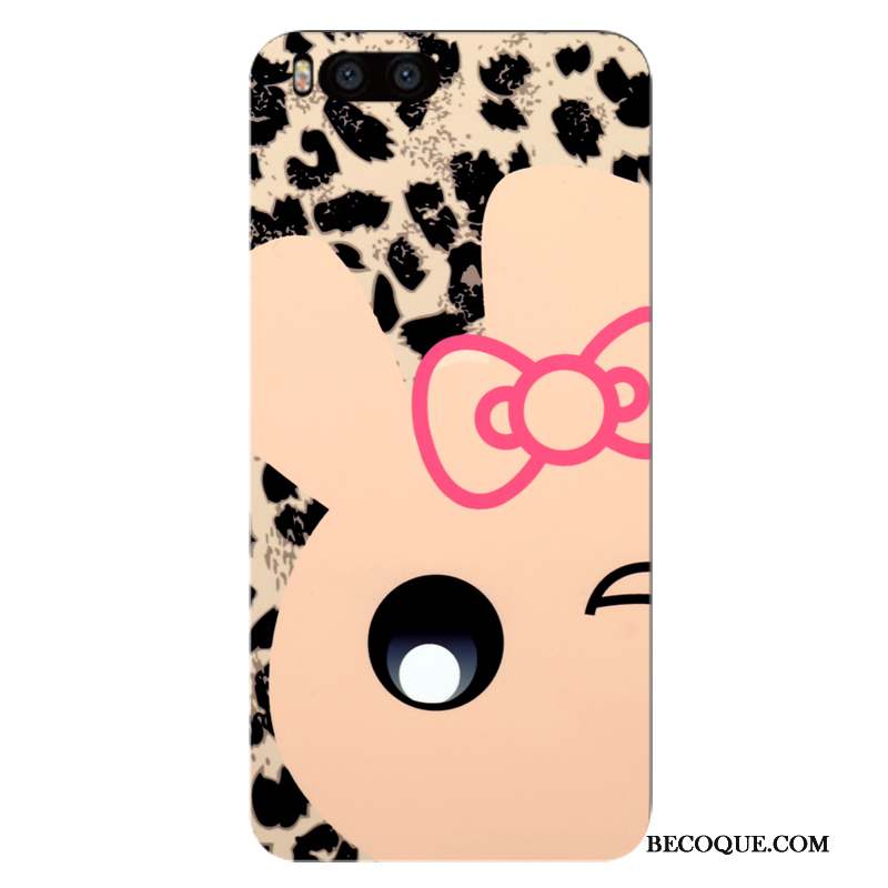 Mi 6 Coque Simple Protection Couleur Dessin Animé Étui Marque De Tendance