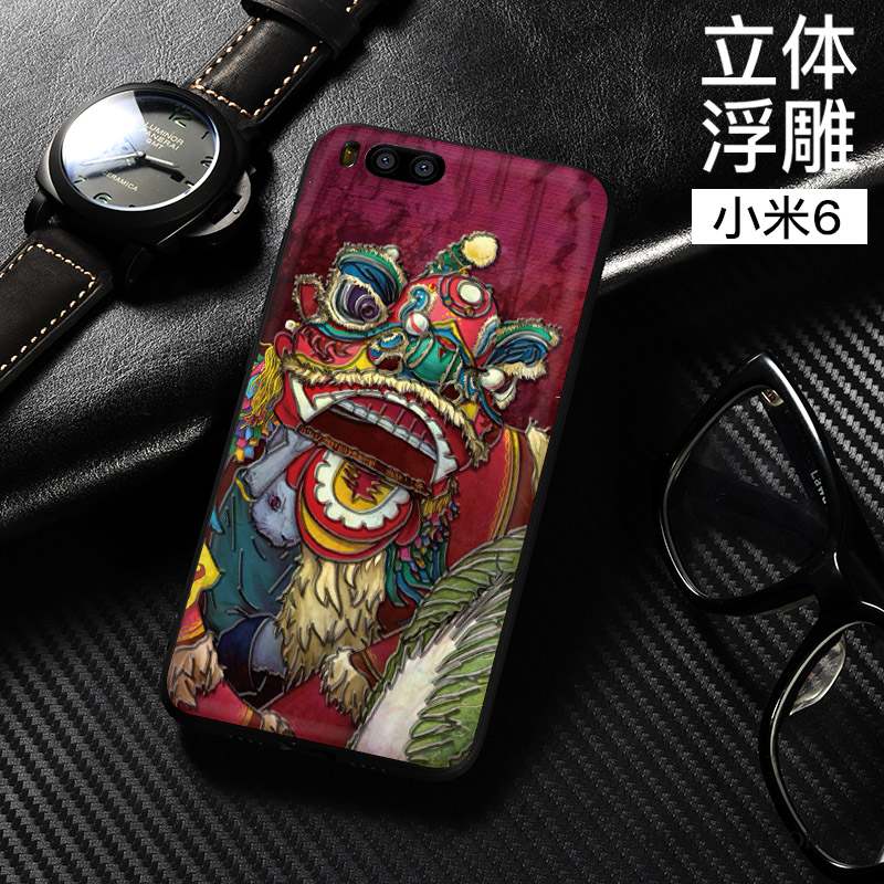 Mi 6 Coque Tendance Incassable Style Chinois Étui Tout Compris Protection