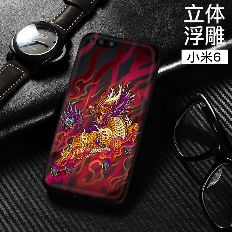 Mi 6 Coque Tendance Incassable Style Chinois Étui Tout Compris Protection