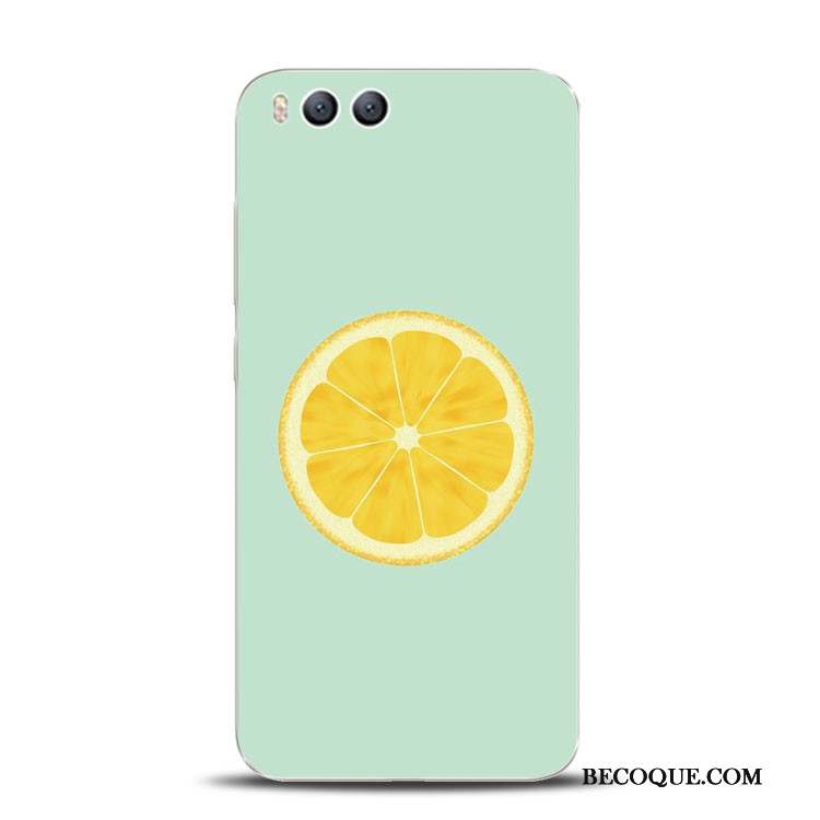 Mi 6 Coque Tout Compris Jaune Petit Silicone Citron Support