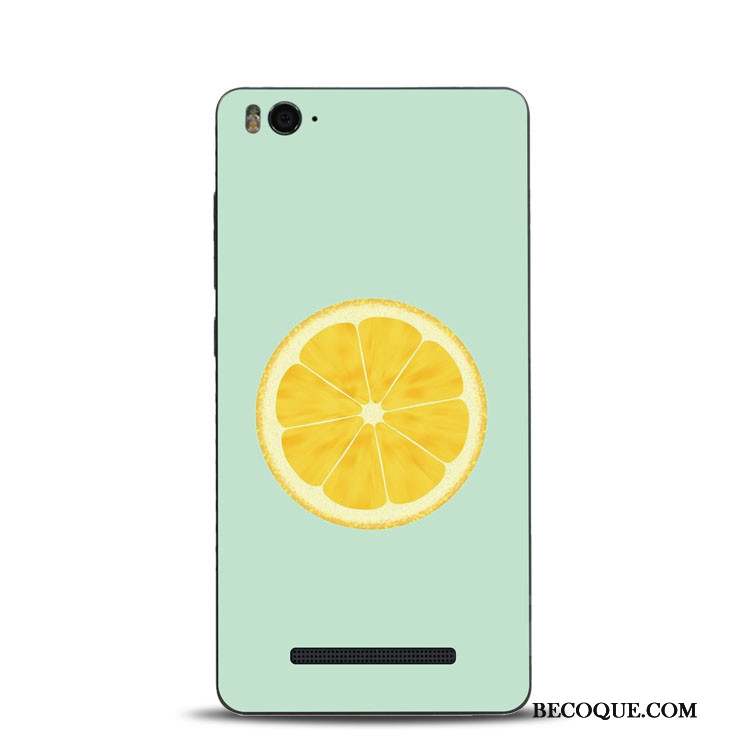 Mi 6 Coque Tout Compris Jaune Petit Silicone Citron Support