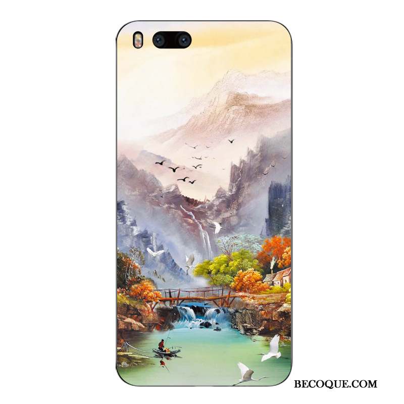 Mi 6 Coque Tout Compris Étui Fluide Doux Personnalité Charmant Téléphone Portable