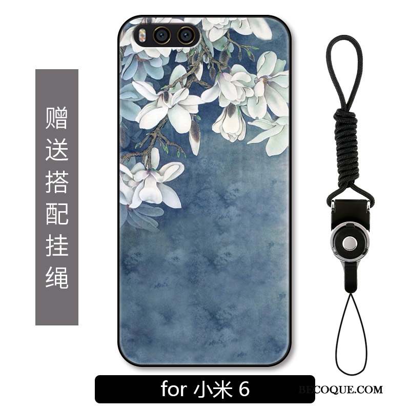 Mi 6 Coque Étui Protection Mode Bleu Clair Ornements Suspendus Petit