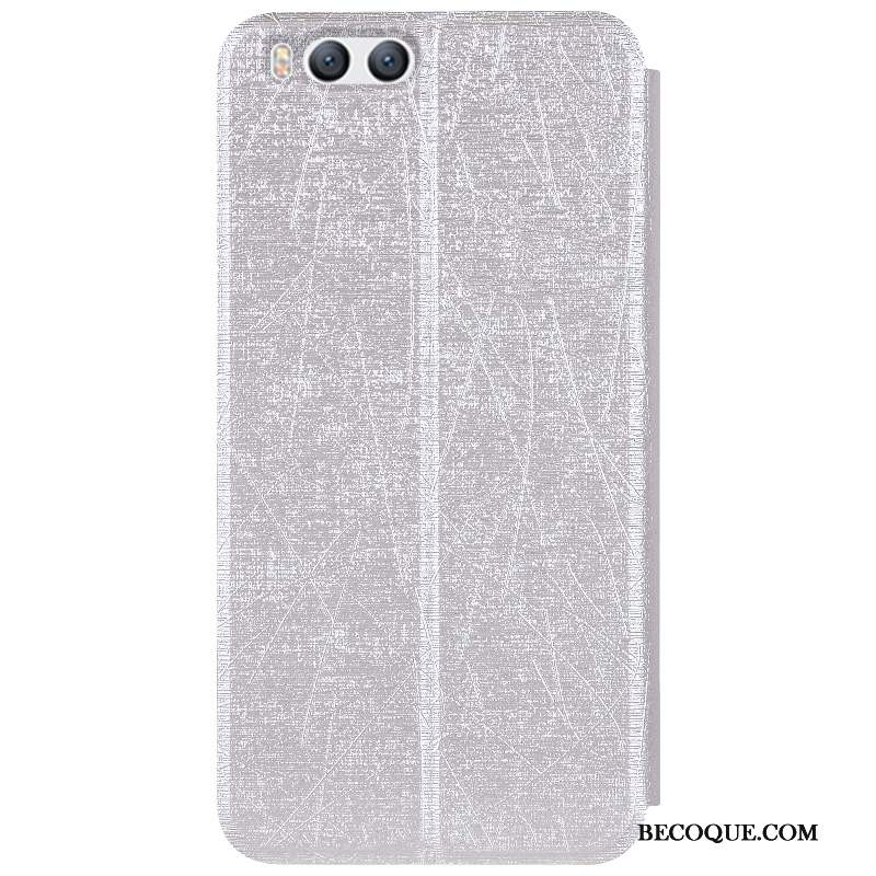 Mi 6 Coque Étui Étui En Cuir Tendance Silicone Support Fluide Doux