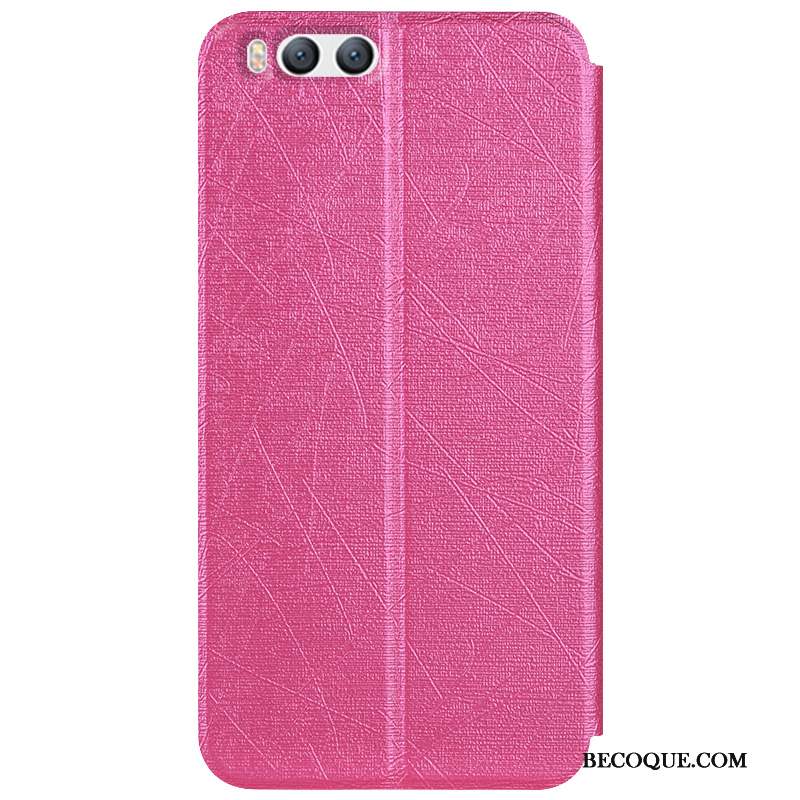 Mi 6 Coque Étui Étui En Cuir Tendance Silicone Support Fluide Doux