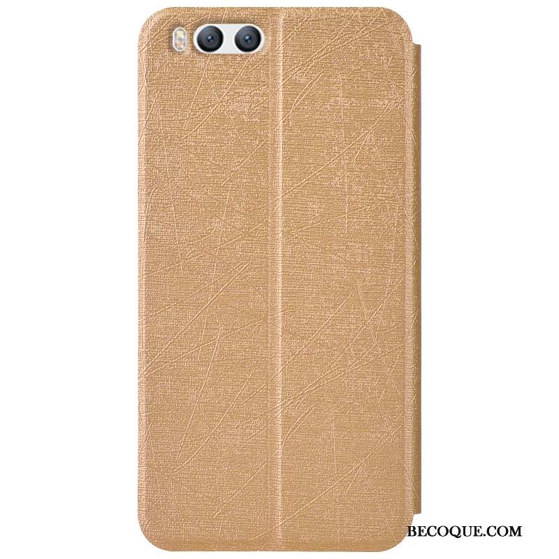 Mi 6 Coque Étui Étui En Cuir Tendance Silicone Support Fluide Doux