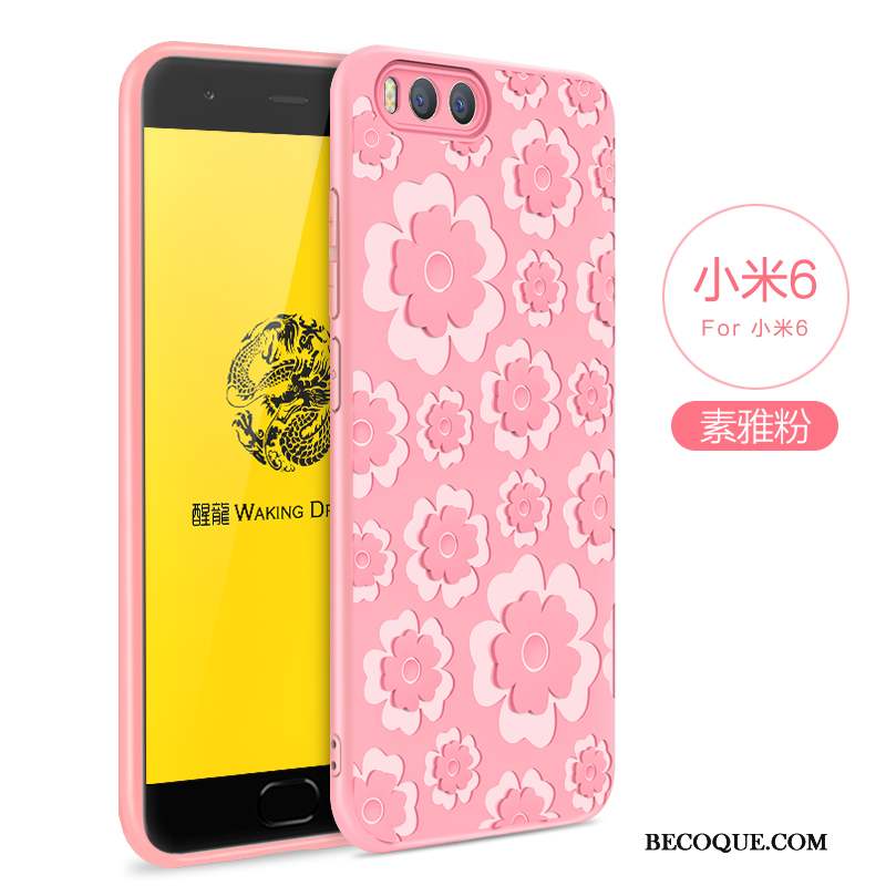 Mi 6 Couleur Unie Simple Protection Fluide Doux Étui Coque De Téléphone