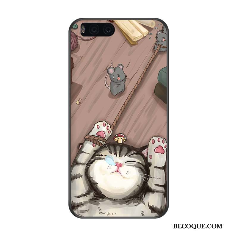 Mi 6 Fluide Doux Coque De Téléphone Dessin Animé Silicone Protection Gaufrage