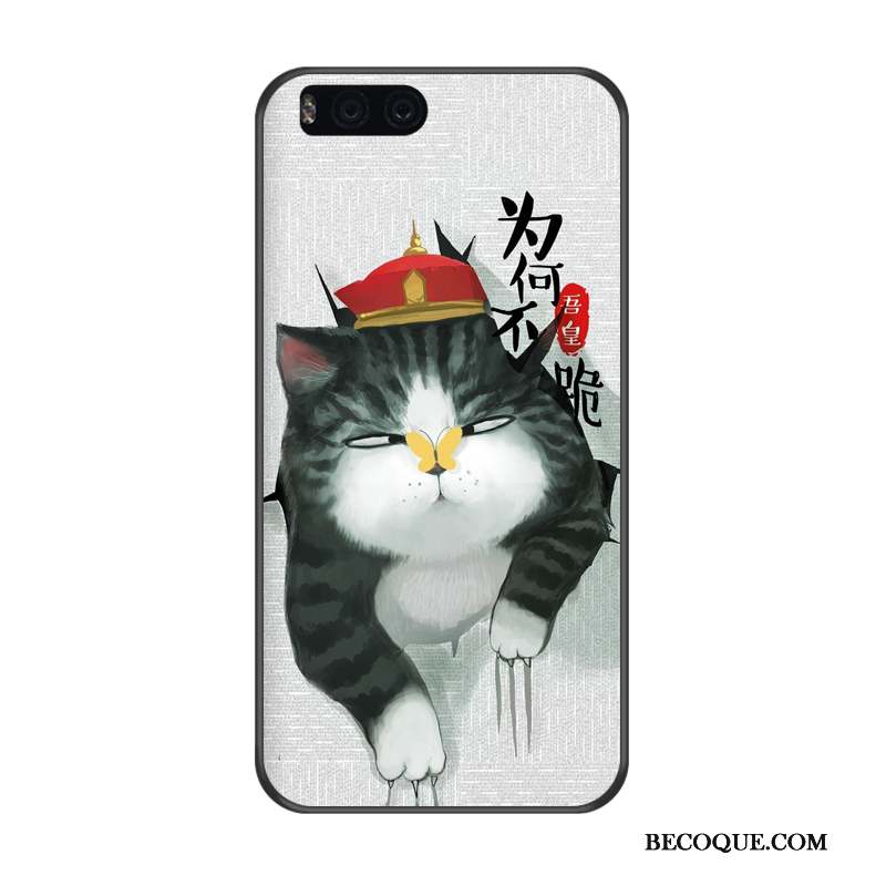 Mi 6 Fluide Doux Coque De Téléphone Dessin Animé Silicone Protection Gaufrage