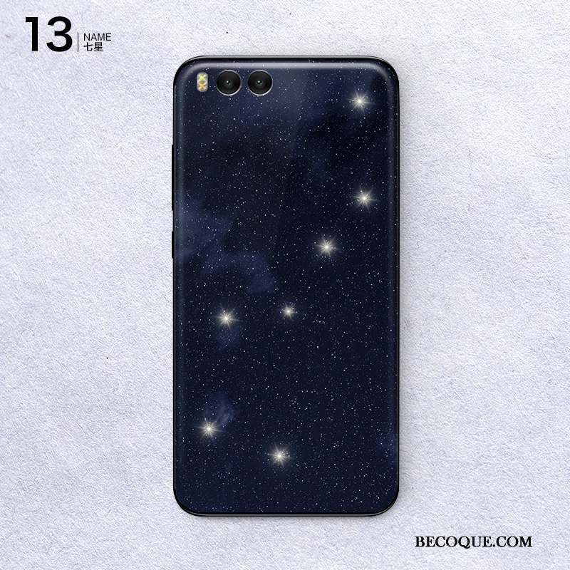 Mi 6 Membrane Couvercle Arrière Bleu Clair Coque Couleur Créatif