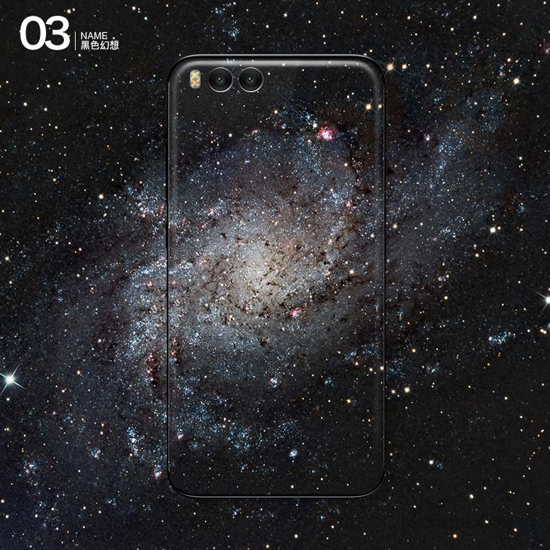 Mi 6 Membrane Couvercle Arrière Bleu Clair Coque Couleur Créatif