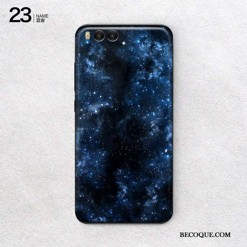 Mi 6 Membrane Couvercle Arrière Bleu Clair Coque Couleur Créatif