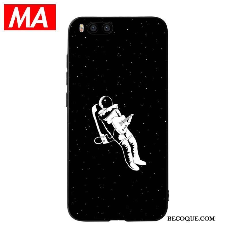 Mi 6 Personnalité Univers Abstrait Coque De Téléphone Noir Simple