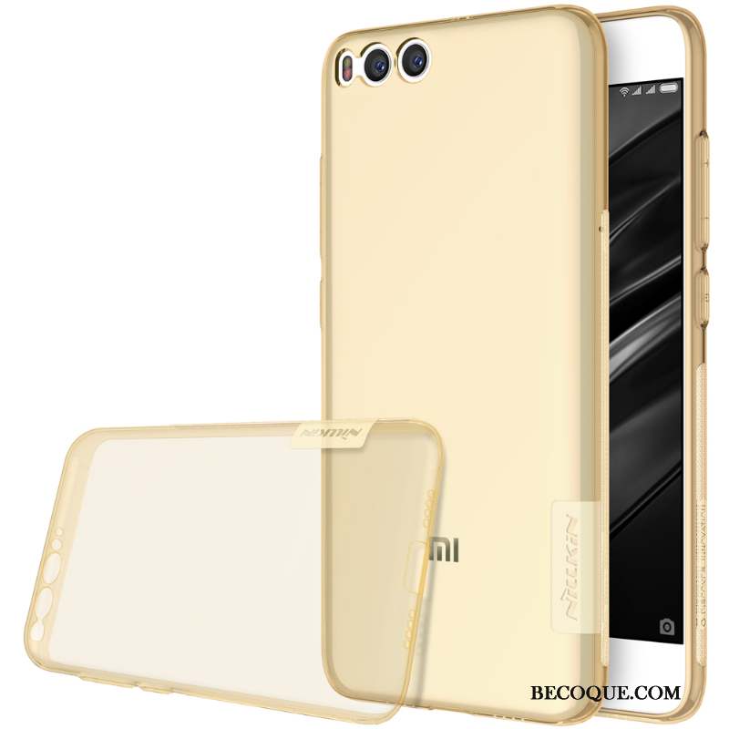 Mi 6 Protection Or Téléphone Portable Silicone Transparent Coque