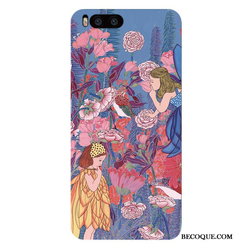 Mi 6 Vent Coque De Téléphone Rouge Couleur Fleur Tout Compris