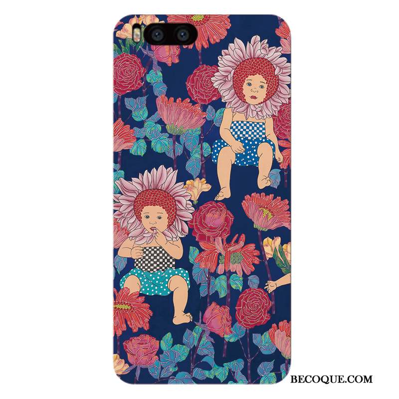 Mi 6 Vent Coque De Téléphone Rouge Couleur Fleur Tout Compris