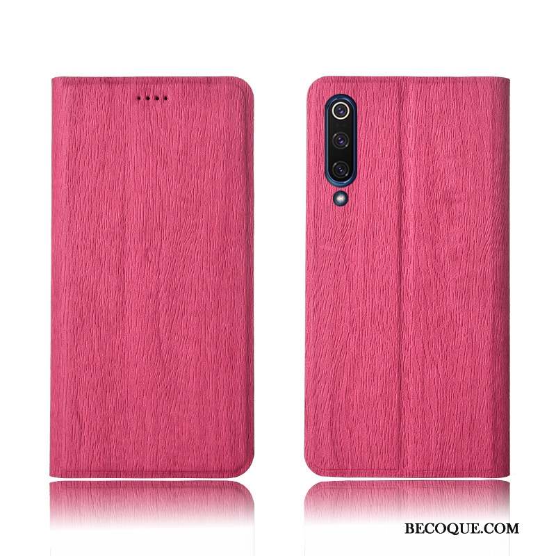 Mi 9 Coque Clamshell Arbres Étui Protection Silicone Bleu