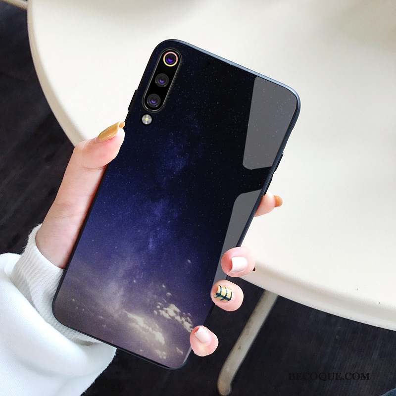 Mi 9 Coque Personnalité Net Rouge Vent Créatif Noir Miroir