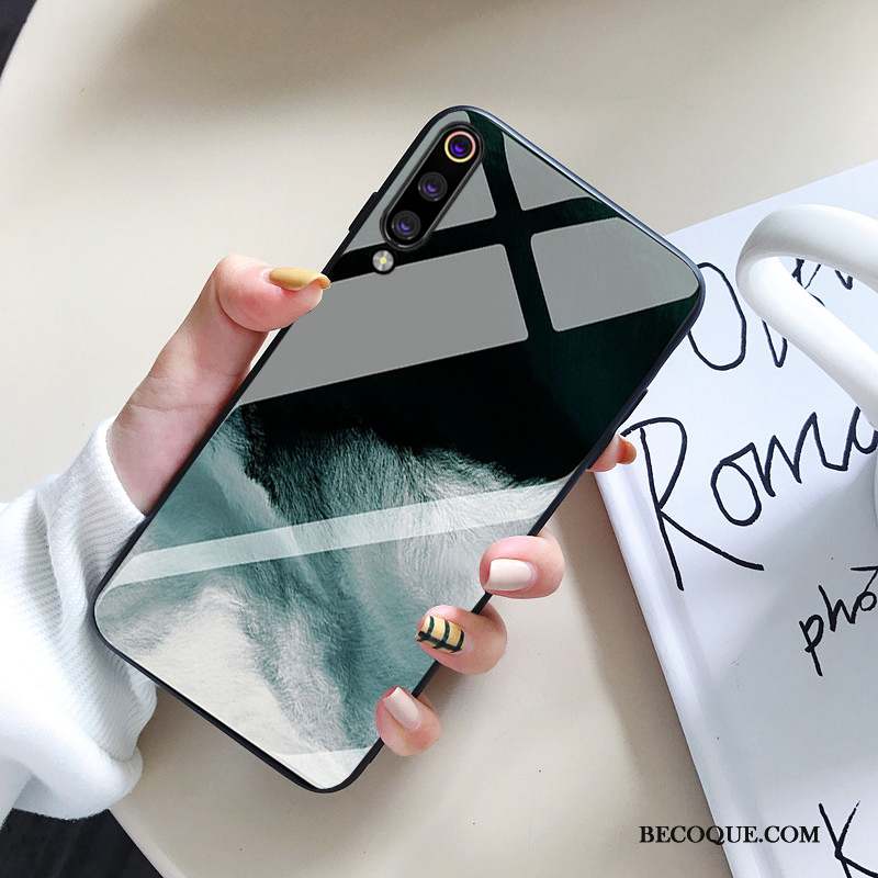 Mi 9 Coque Personnalité Net Rouge Vent Créatif Noir Miroir