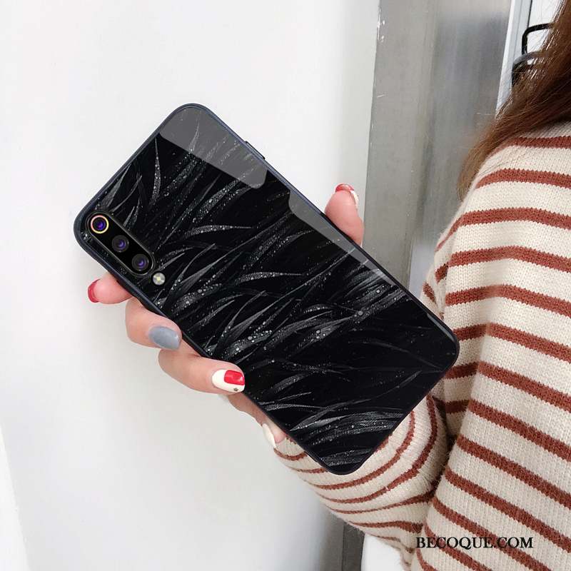 Mi 9 Coque Personnalité Net Rouge Vent Créatif Noir Miroir